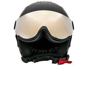 Goldbergh Black Helmet with Gold Visor
